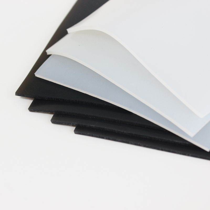 Silicone material white/transparent Color silicone rubber sheet