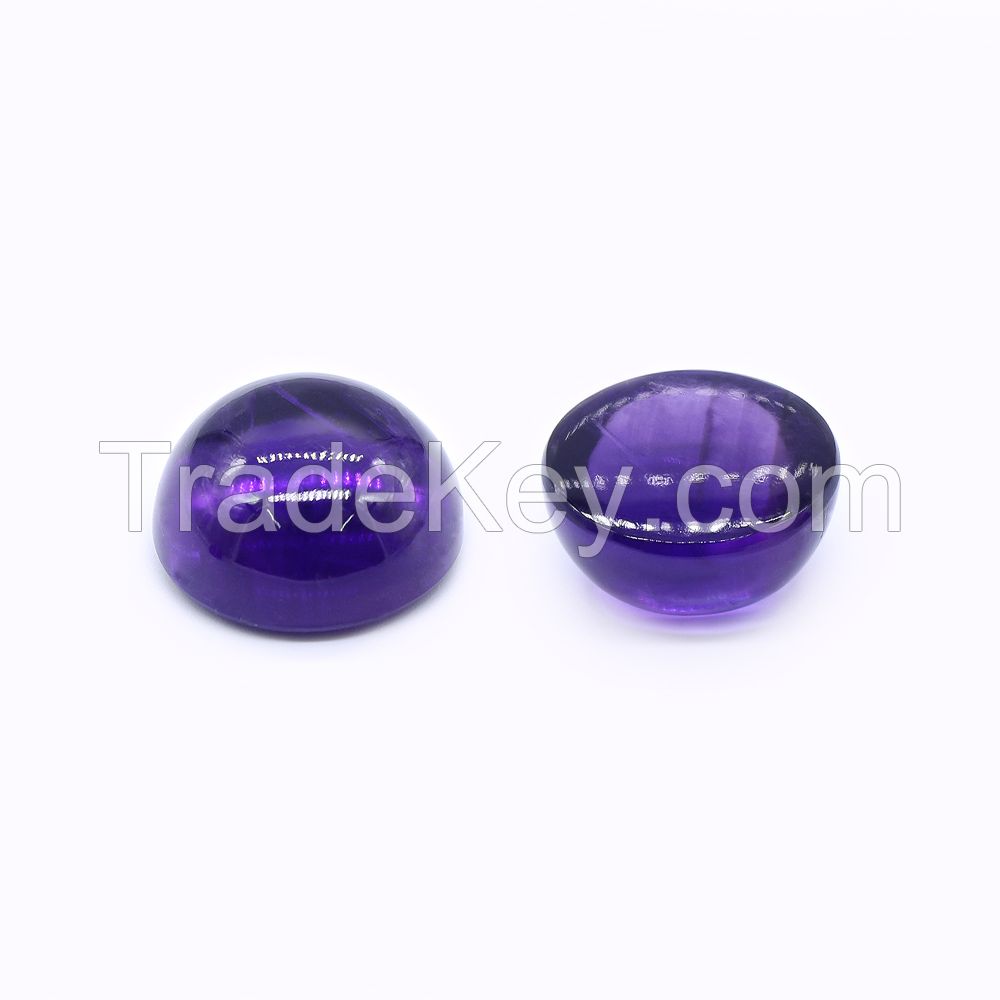 African Amethyst 20mm Round Cabochon for Making Jewelry