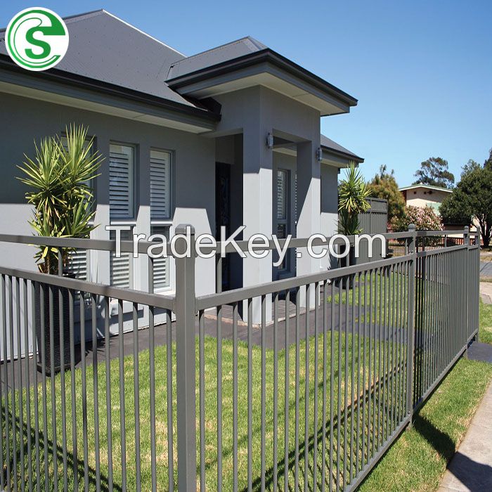 Construction/Decoration Residental House Used Iron Steel Tube Fence