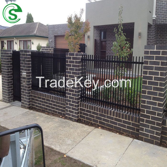 Security Tubular Garrison Powder Coated Strong Fence for Official Construction