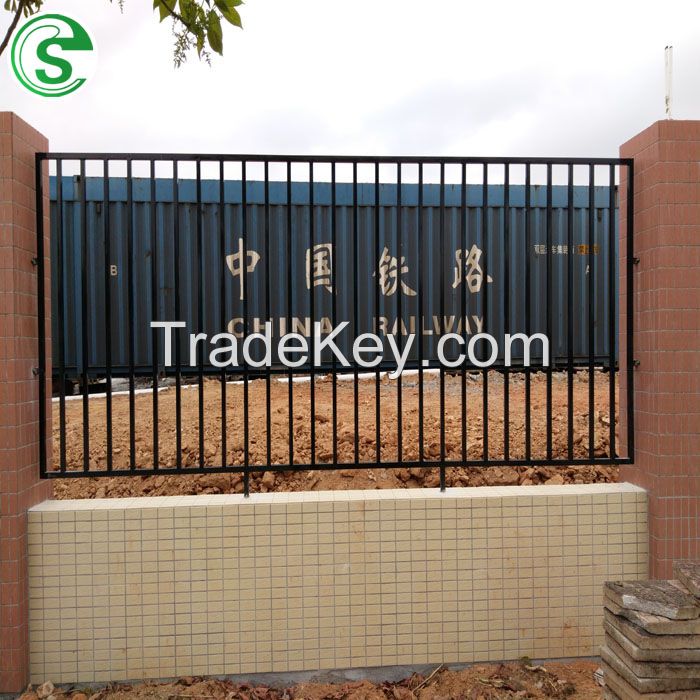 Security Tubular Garrison Powder Coated Strong Fence for Official Construction