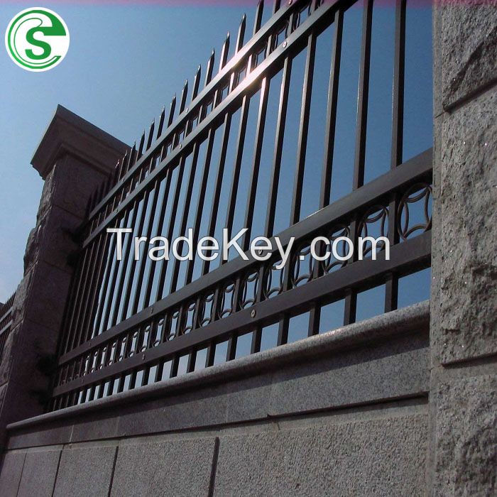 Anti-Rust Decorative Powder Coated Security Swimming Pool Iron Fence