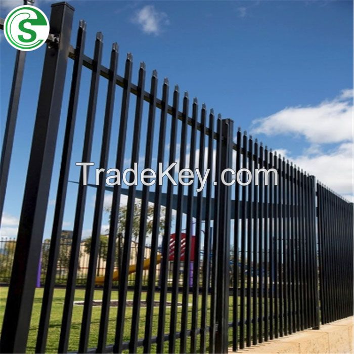 Construction/Decoration Residental House Used Iron Steel Tube Fence