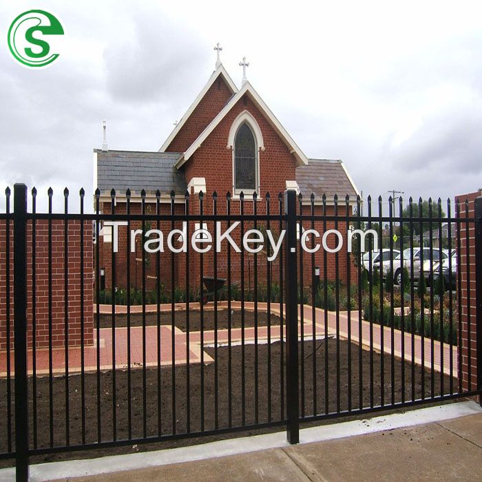 Direcet Manufacturer Sale High Security Anti-Rust Steel Tubular Fence