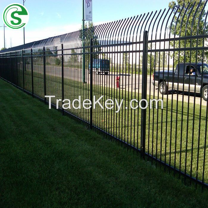 Professional Worldwide High Security Ornamental Spear Top Iron Fence