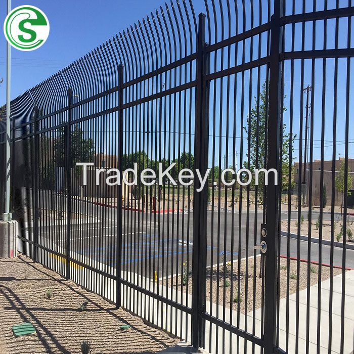 Direcet Manufacturer Sale High Security Anti-Rust Steel Tubular Fence