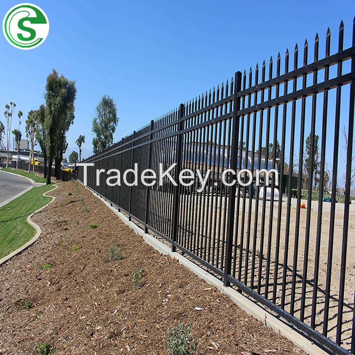Direcet Manufacturer Sale High Security Anti-Rust Steel Tubular Fence