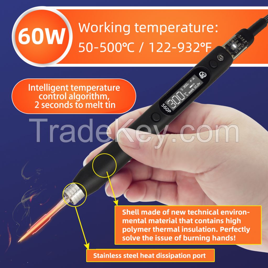 Best Micro Soldering Iron for Stained Glass, Support ODM and OEM, Sequre S60p Soldering Pen