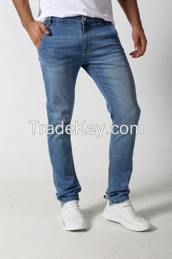 Men's classic light stretch denim chino