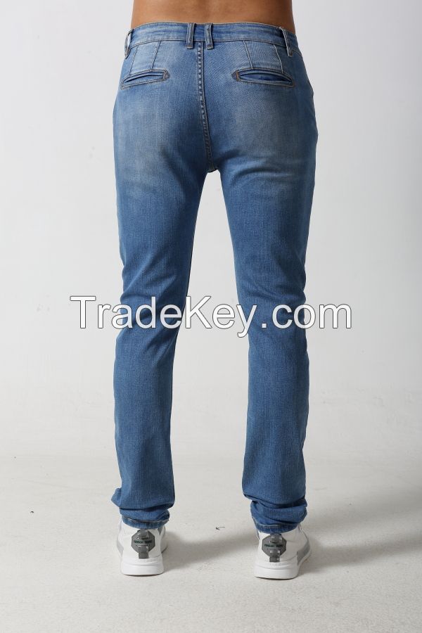 Men's classic light stretch denim chino