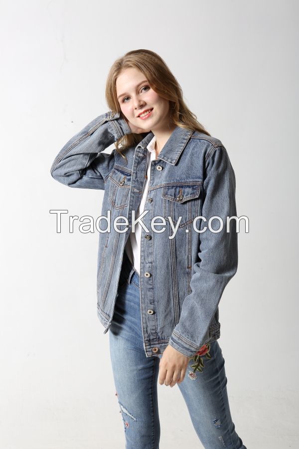 Woman's basic denim jacket