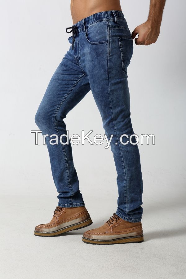 Men's straight fit fade denim jogger jeans