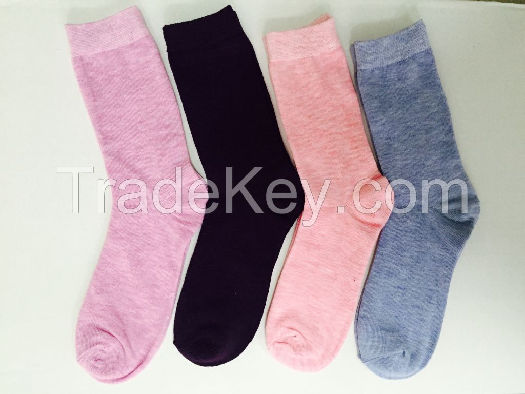 Ladies Crew Socks with fashion colors