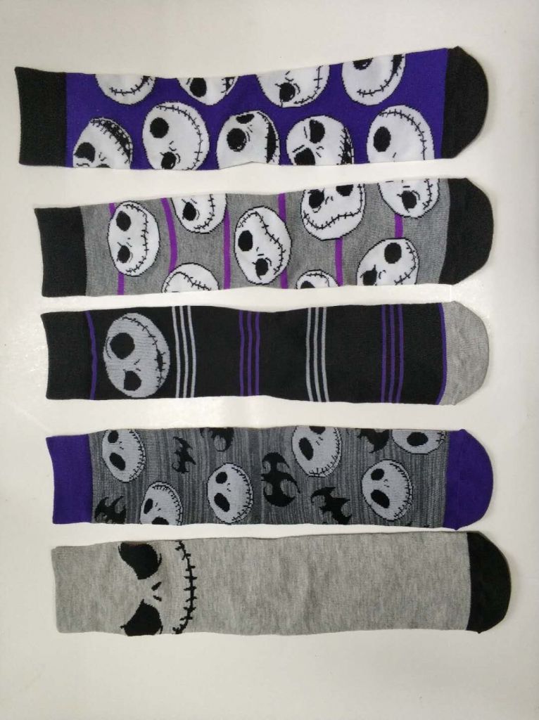 Wholesale custom logo Men polyester crew dress socks