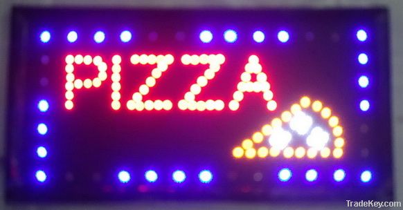 Semi-outdoor 9X13 Inch Pizza Shop Led Neon Sign