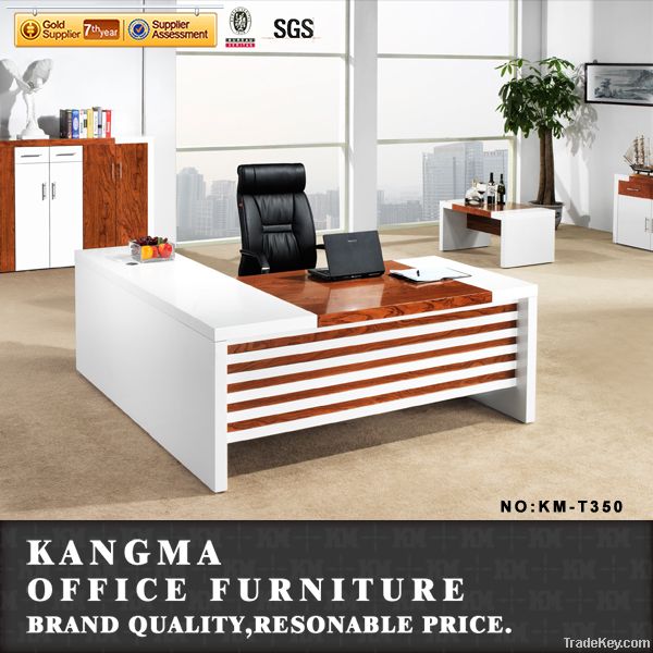 2013 New arrival white painting modern executive desk/office table