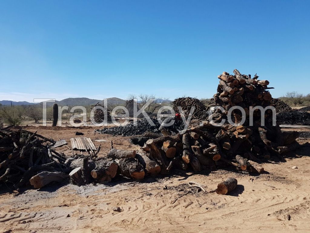 Mesquite charcoal and firewood