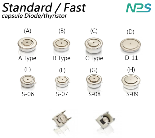 Standard/Fast-capsule Diode/thyristor