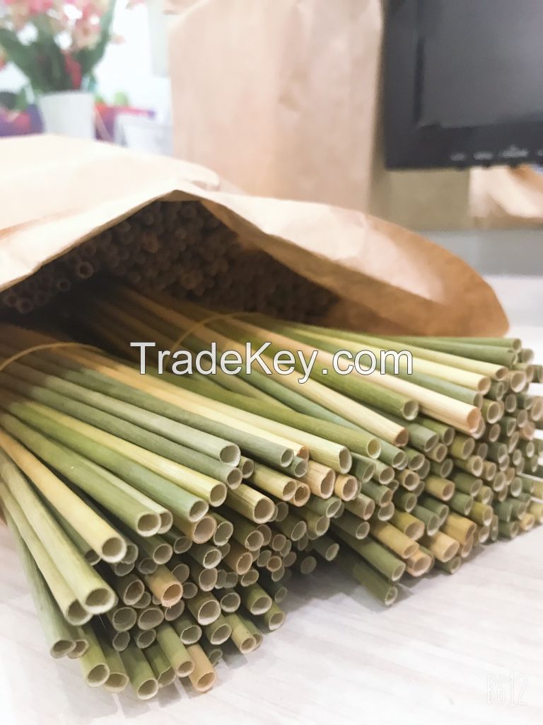 HIGH QUALITY REUSABLE DRINKING STRAWS - VIETNAM GRASS DRINKING STRAWS