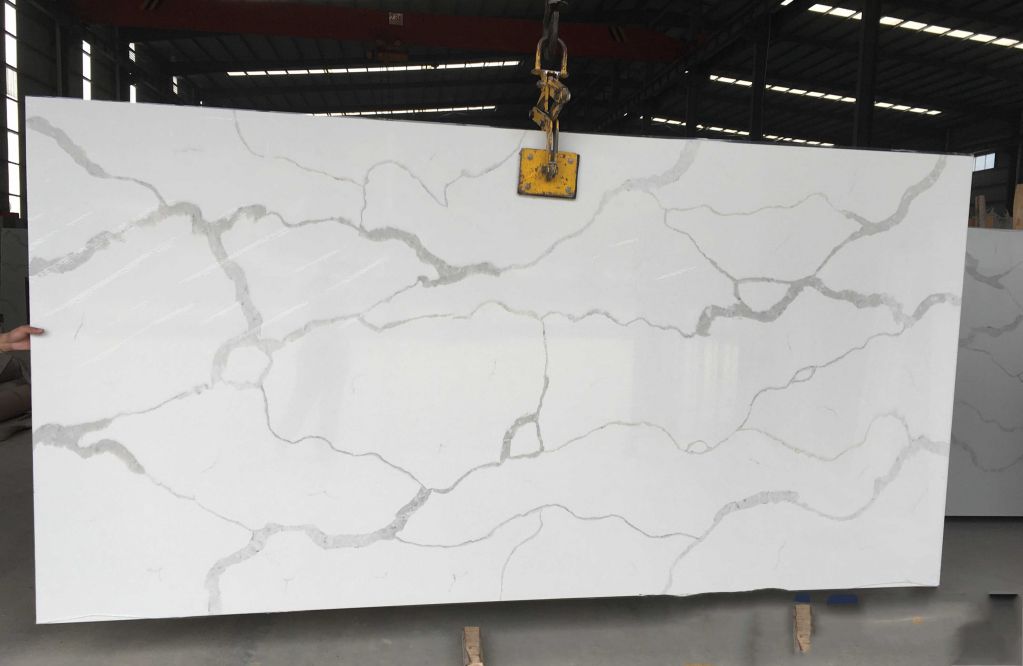 Calacatta White Quartz Slab