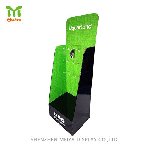 Combo Hook and Shelf Display Stands for Cross Promotion of Drinks and Gifts