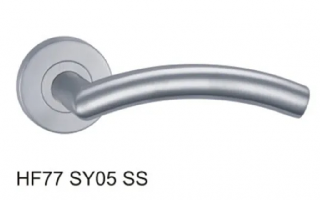 Stainless Steel Hollow Tube Lever Door Handle (HF77SY05 SS)