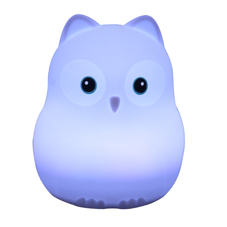 Bird Shape Silicone Night Lamp Removable Soft Light For Babies 