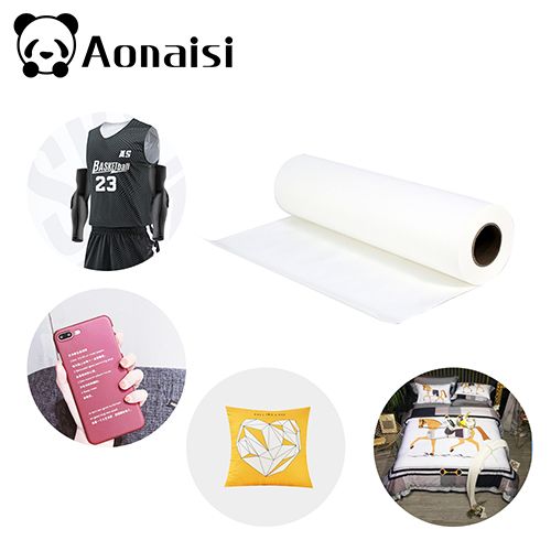 fast dry 70gsm, 80gsm, 90gsm, 100gsm heat textile sublimation paper in rolls 
