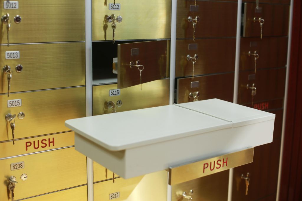 Bank safe deposit boxes