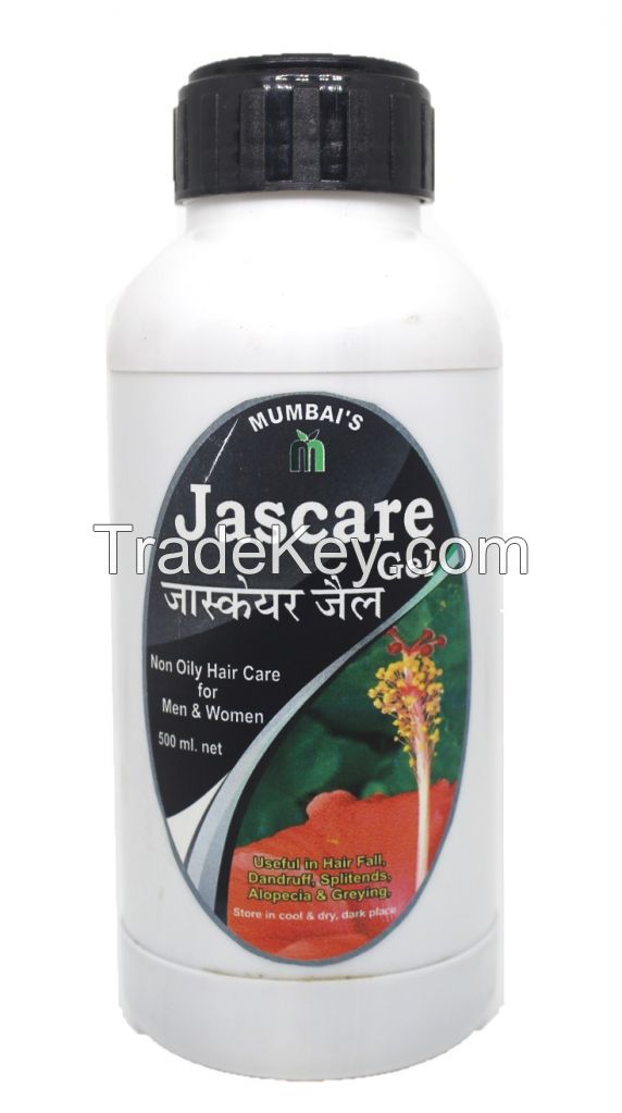 Jascare or hibiscus gel for hair care 