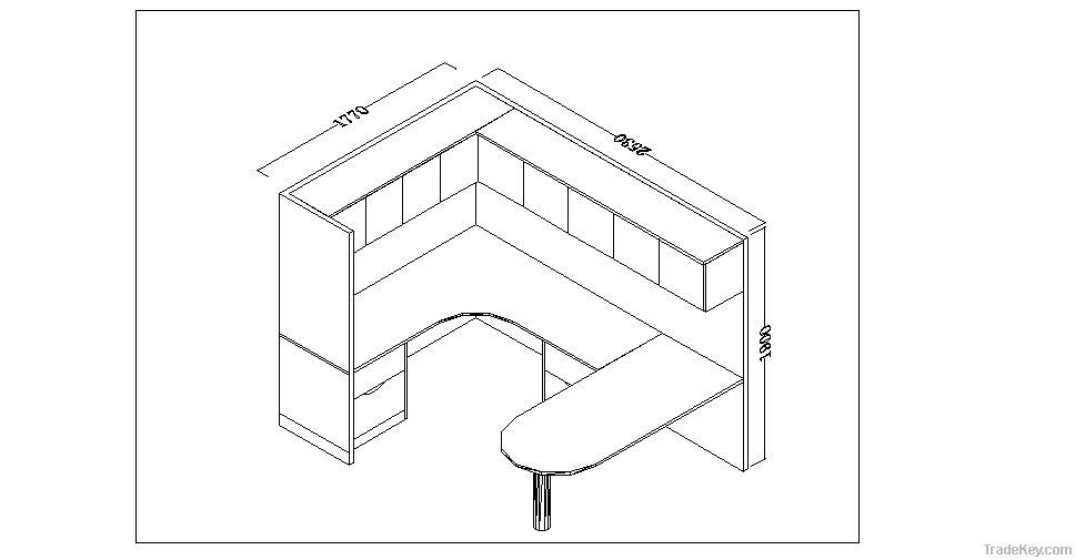 Office cubicle partition system