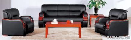 Black Leather Lounge Sofas Seating