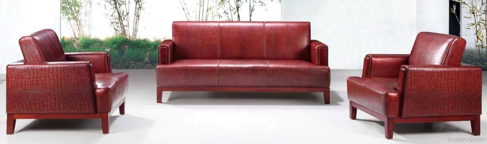 Red Leather Office Sofas, Club Sofas