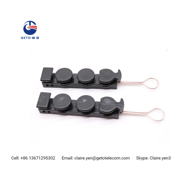 ABS plastic drop wire cable clamp for FTTH