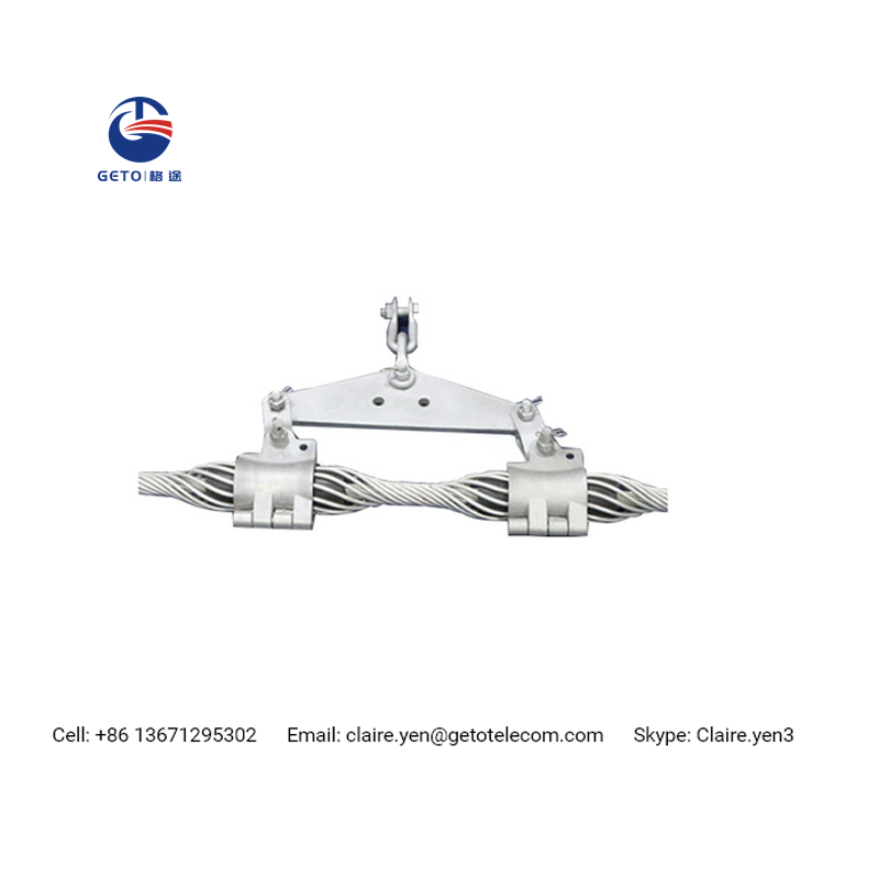 Preformed helical suspension clamp anchor clamp