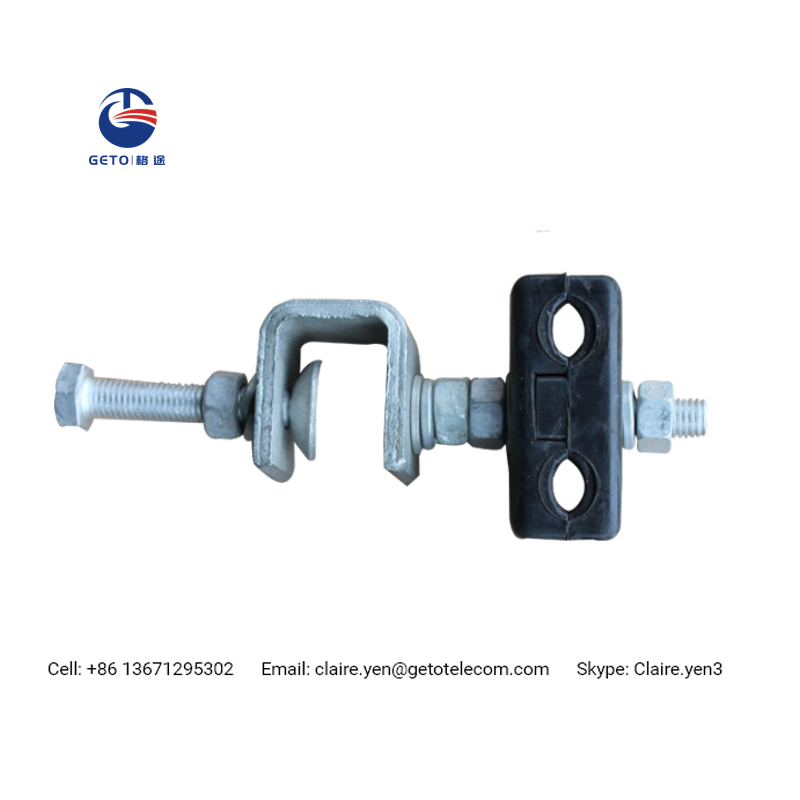 FTTH down lead clamp for pole or tower