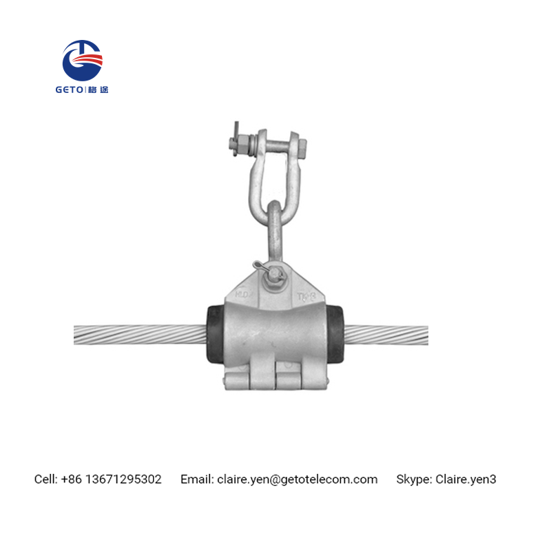Preformed helical suspension clamp anchor clamp