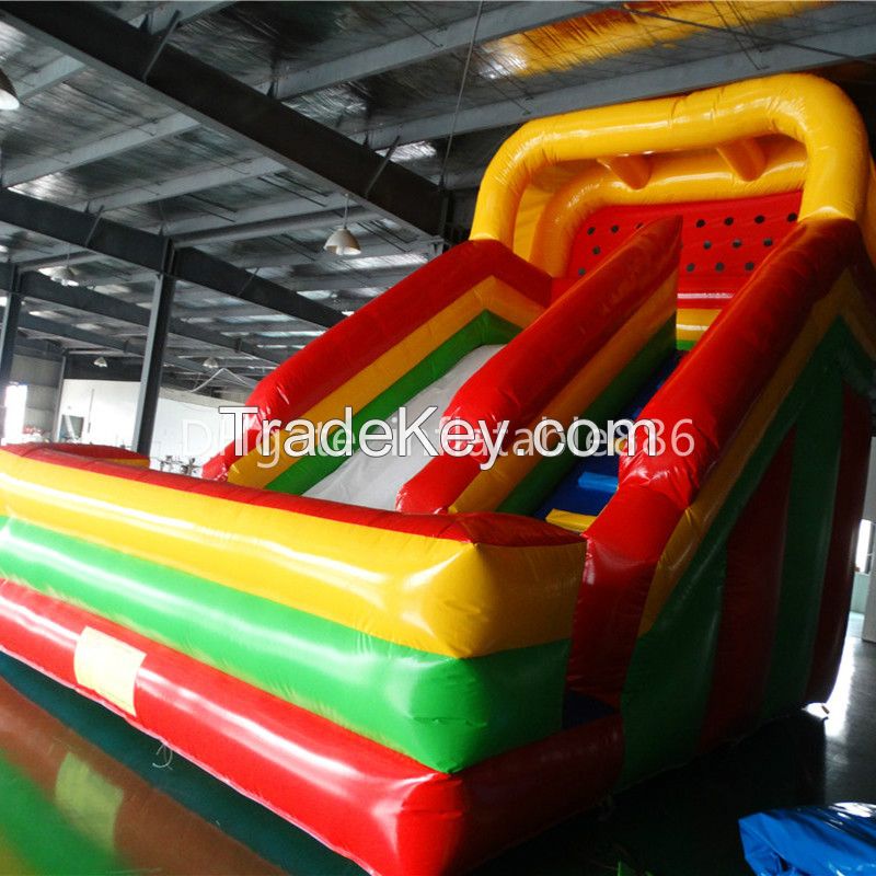 Popular PVC inflatable slide inflatable land slide bouncer slide for family use