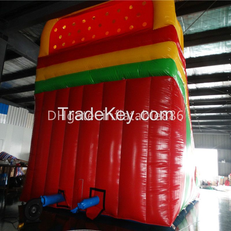 Popular Pvc Inflatable Slide Inflatable Land Slide Bouncer Slide For Family Use