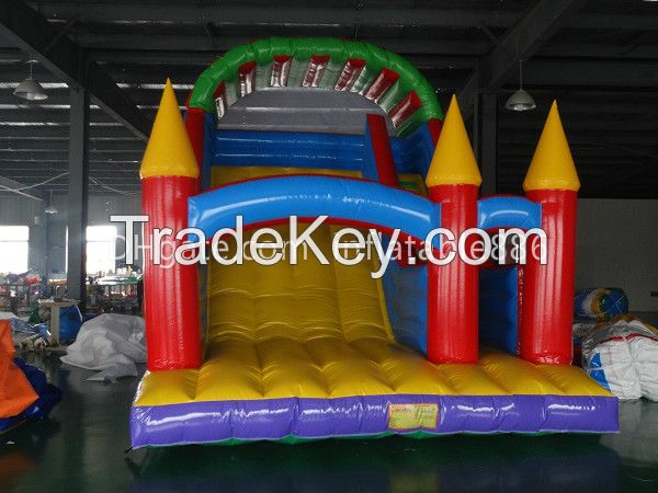 Outdoor Inflatable Slide Games With Factory Price Dry Slide For Kids For Commercial Use Inflatable Land Slide With Climbing Steps