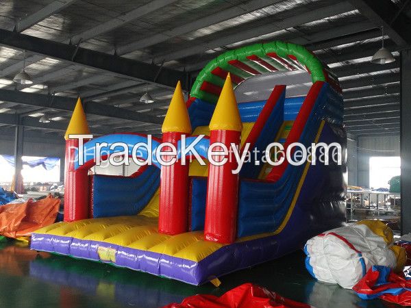 Outdoor Inflatable Slide Games with Factory Price Dry Slide for Kids for Commercial Use Inflatable Land Slide with Climbing Steps