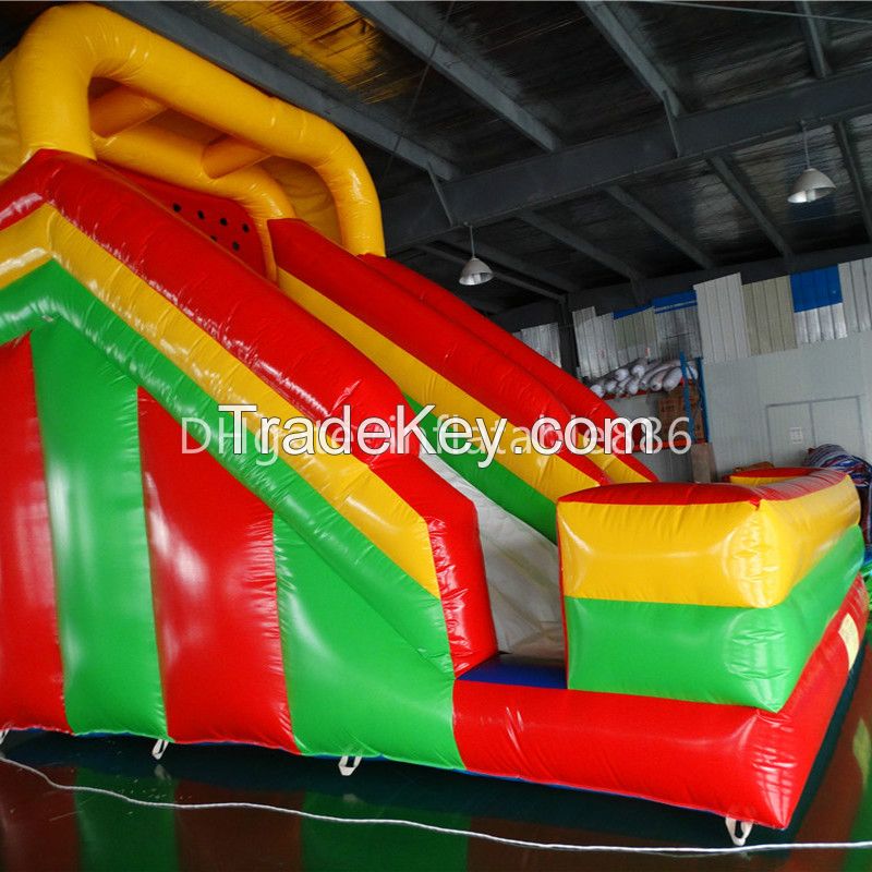 Popular PVC inflatable slide inflatable land slide bouncer slide for family use