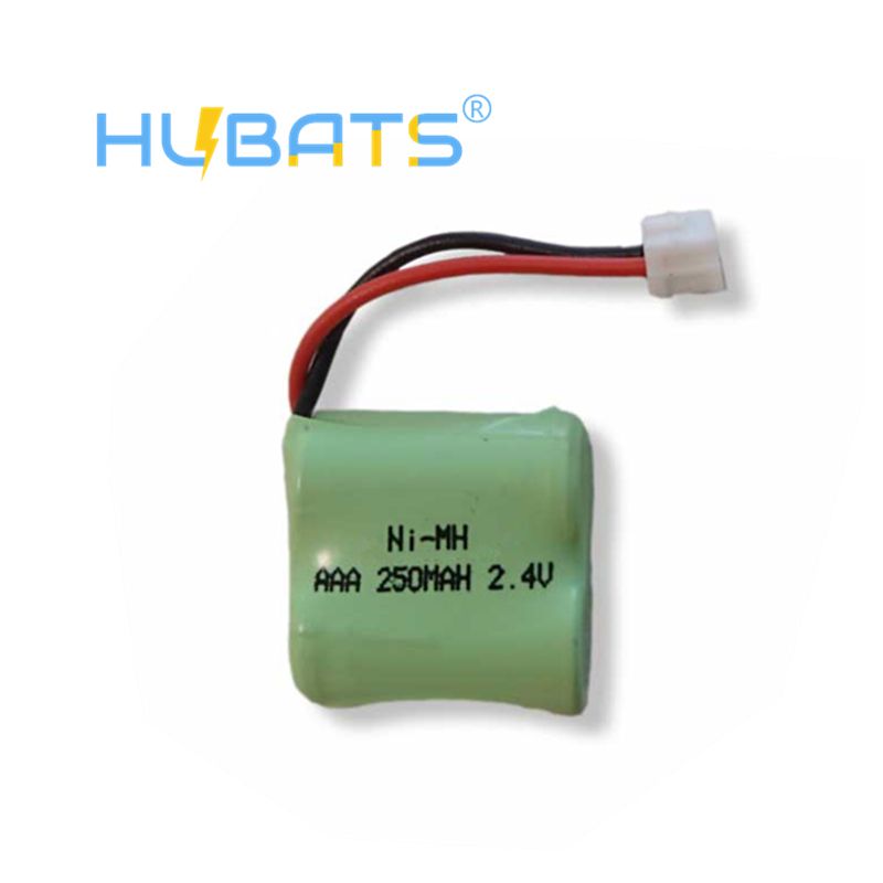 Hubats 1/2AAA*2 NiMH 2.4V 250mAh AAA Ni-MH batteries for wireless guest paging systems cordless phone