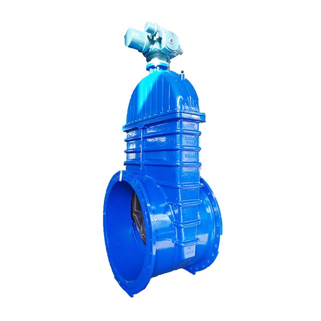 Electric resilient seat gate valve