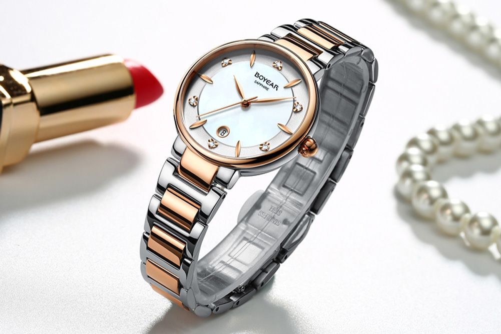 Ladies Fashion Watch ,OEM Stainless steel Slim Quartz Wrist Watch for Women