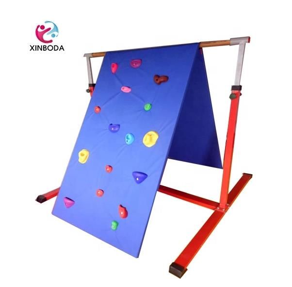 Hot sale rock wall &slide gymnastic equipment for kids