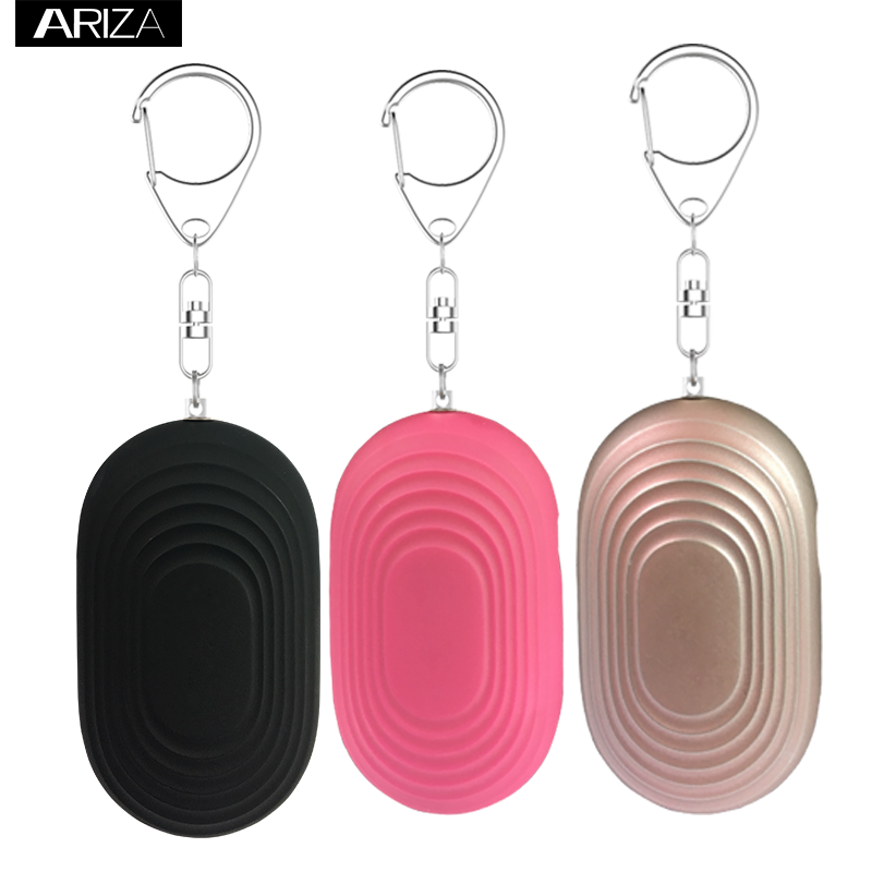 Factory wholesale 130db loud volume self defence portable personal panic alarm keychain device