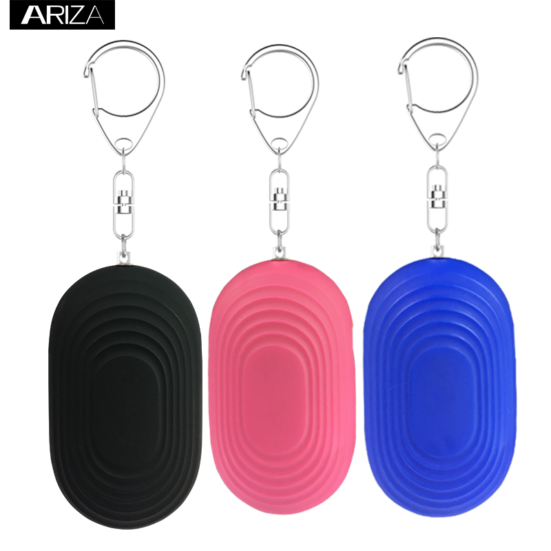 Factory wholesale 130db loud volume self defence portable personal panic alarm keychain device