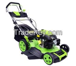 China professional N-in-one 18inch 139cc self propelled side discharge portable walk behind type lawn mower with all parts allow 