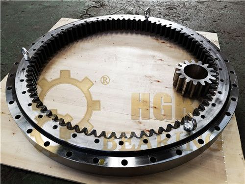 excavator slewing bearing with internal gear